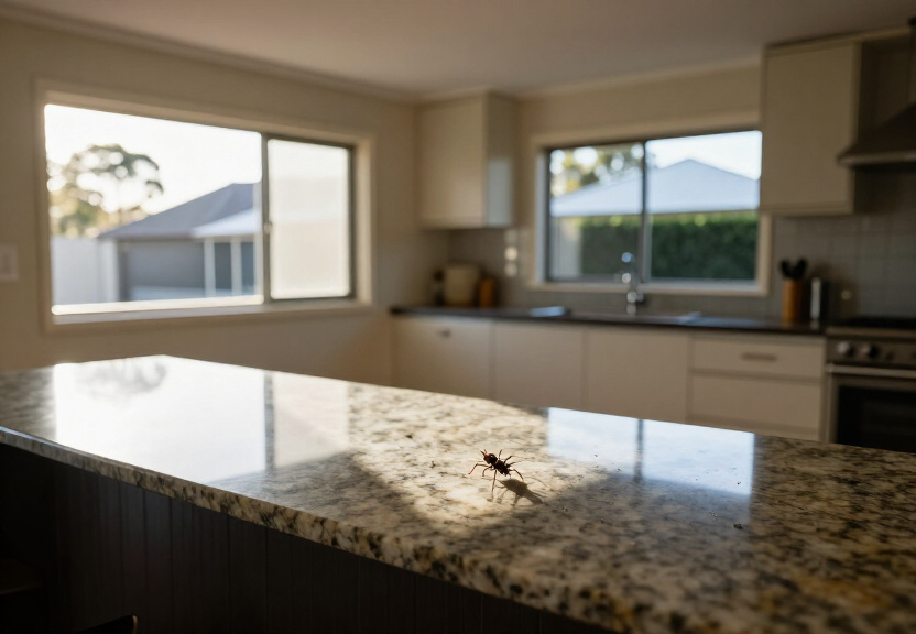 Window sill clear of ants after treatment